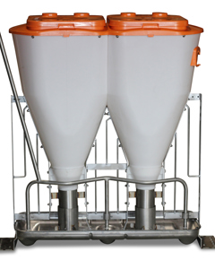 Futterautomat PigNic 16 Jumbo vormontiert kplt f/Mast